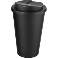 Americano® Recycled 350 ml spill-proof tumbler - Solid black