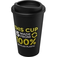 Americano® Recycled 350 ml insulated tumbler - Solid black