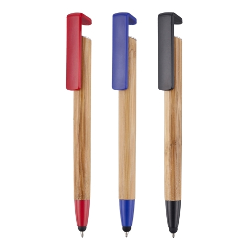 Phone Up Bamboo Multifunction Ball Pen